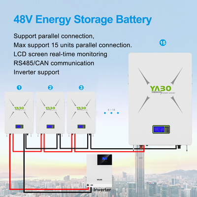10kwh 51,2v 200ah Bateria litowa Lifepo4 System magazynowania energii słonecznej Deep Cycle Diy