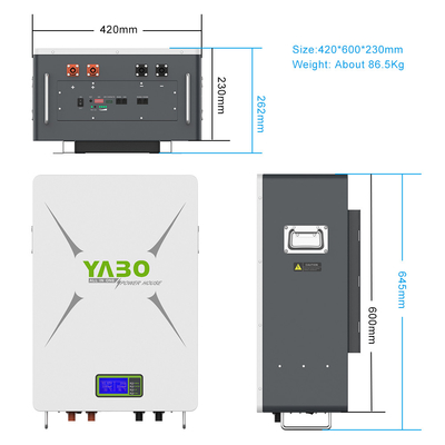 5kw 10kw 12kw Akumulator Lifepo4 Powerwall Home 51.2v 48v 200ah