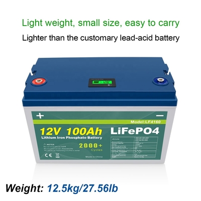 200Ah 300Ah 100Ah 12V 32700 akumulator lifepo4 Wyświetlacz zasilania LCD Smart BMS