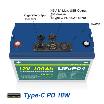 24V 36V 48V 72V 12v 100ah Akumulator Lifepo4 Wbudowany akumulator litowo-ołowiowy BMS