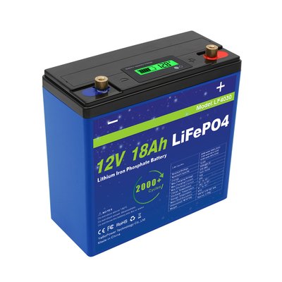 Lekki akumulator Lifepo4 12 V 18 Ah Duża pojemność Długi cykl życia 3 lata gwarancji