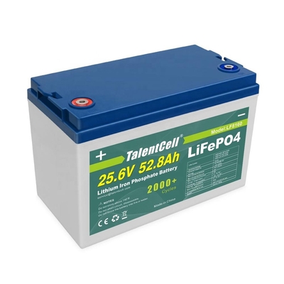 25,6v 52ah 50ah 24v Lifepo4 Deep Cycle Battery Solar 3000 cykli