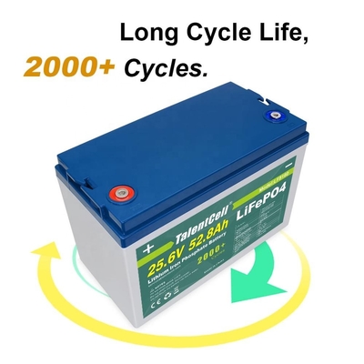 25,6v 52ah 50ah 24v Lifepo4 Deep Cycle Battery Solar 3000 cykli
