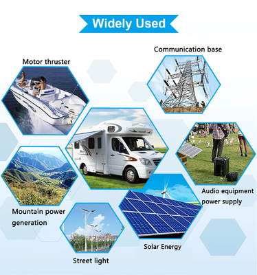 12V 24V 36V 48V 100Ah 200Ah 300Ah Lifepo4 Marine Battery do Rv Solar