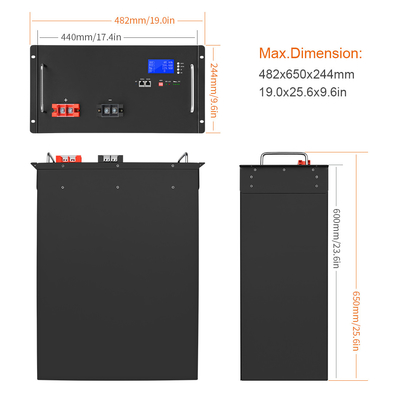 Diy 48v Lifepo4 Battery 200ah 51,2V 120Ah Litowe magazynowanie energii słonecznej