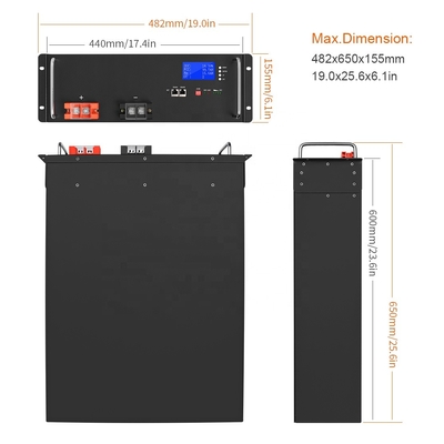 Akumulator litowo-jonowy 48v 300ah Lifepo4 Deep Cycle 51,2v 50Ah 250Ah