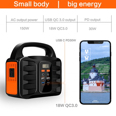 Shenzhen Factory 155Wh 3.7V 42000mAh Zewnętrzny przenośny zasilacz 150W Stacja ładująca i elektrownia