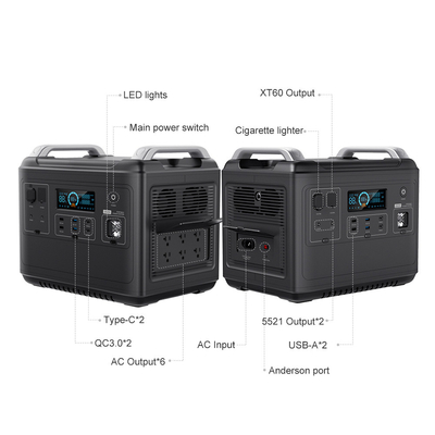 Przenośna elektrownia LiFePO4 do klimatyzatora Lodówka Home 2000w Lifepo4 Ups Generator słoneczny