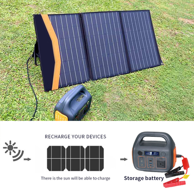 Strona główna 110v 220v Camping Solar Generator 300W zewnętrzna przenośna elektrownia z rozruchem samochodu