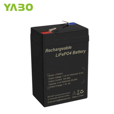 6.4V 4.5Ah 6v 5Ah Oświetlenie akumulatorowe LiFePO4 Deep Cycle