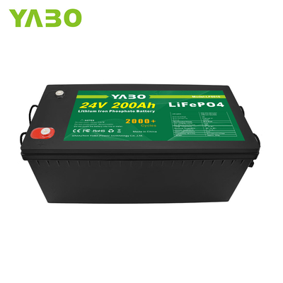 2000 Cykl życia 24 V Lifepo4 Bateria ogniwowa Solarna bateria litowo-żelazowo-fosforanowa 200 Ah