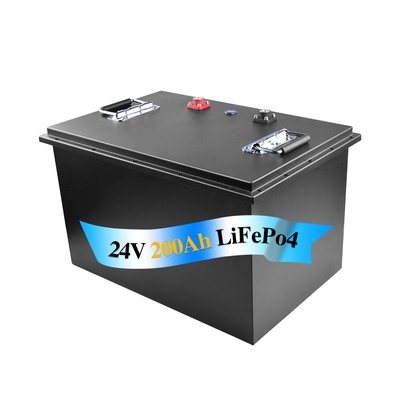 24 V Lifepo4 Wózek widłowy Akumulator Elektryczny wodoodporny pokrowiec Wznów Monitor 200 Ah