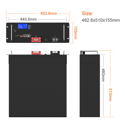 RV łódź Marine Solar 48V 100Ah LiFePO4 inteligentny BMS LiFePO4 bateria LCD wyświetlacz napięcia bateria 48V 10KW LiFePO4