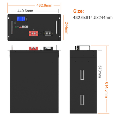 12,8 V 51,2 V Stacja bazowa Układ słoneczny 3kwh 5kwh LiFePO4 Bateria słoneczna litowa 130Ah 150Ah 170Ah 200Ah