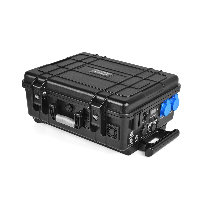 Elektryczny samochód Litowa przenośna elektrownia Wózek bankowy Solar Backup Supply 2500wh