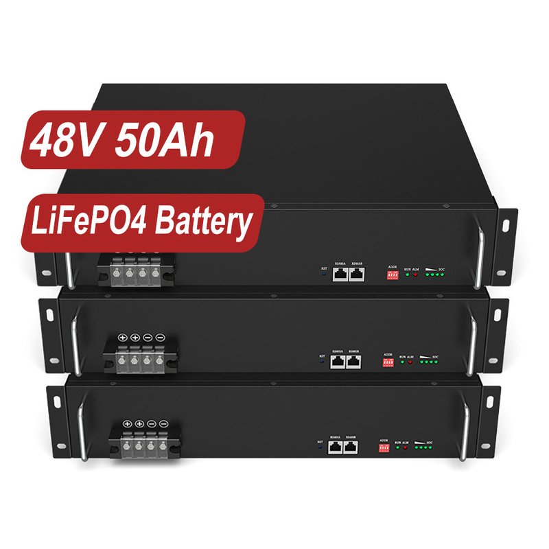 Wysokoenergetyczny akumulator litowo-jonowy 48 V 50 Ah 100 Ah LiFePO4 do systemów magazynowania energii słonecznej